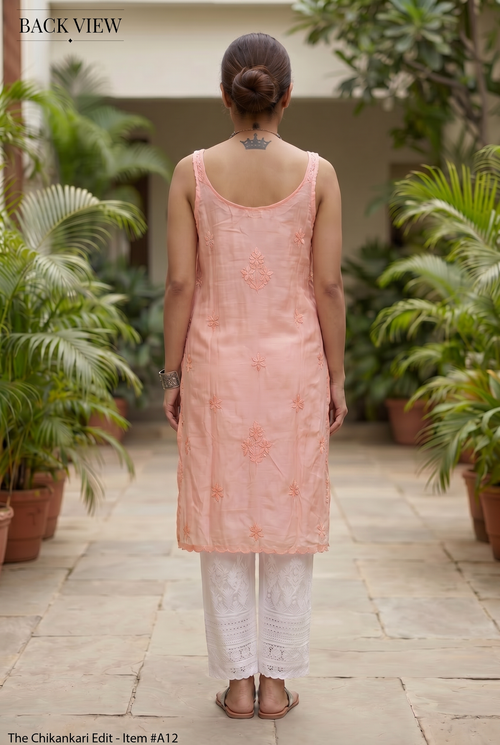 KC Blush Pink Chikankari Kurti